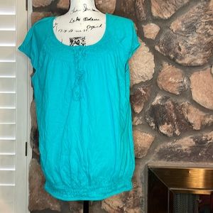 Ruffle Henley by Avenue top